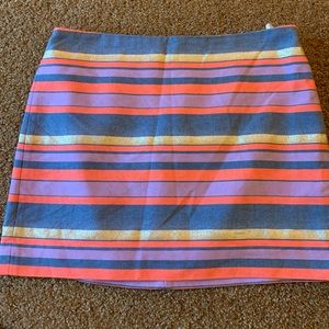 Striped jcrew skirt